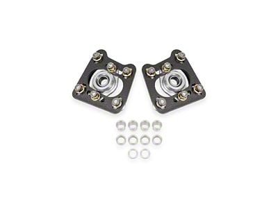 BMR Caster Camber Plates; Black Hammertone (94-04 Mustang)