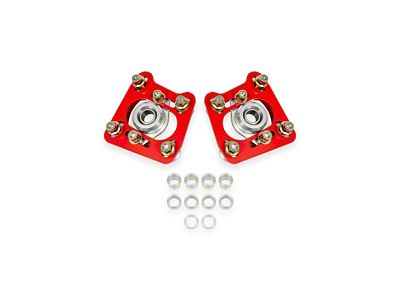 BMR Caster Camber Plates; Red (94-04 Mustang)