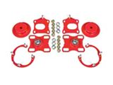 BMR Caster Camber Plates; Red (05-10 Mustang)