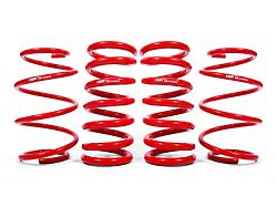 BMR Front and Rear Lowering Springs; Drag Version; Red (15-24 Mustang w/o MagneRide)