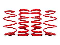 BMR Front and Rear Lowering Springs; Drag Version; Red (15-24 Mustang w/o MagneRide)