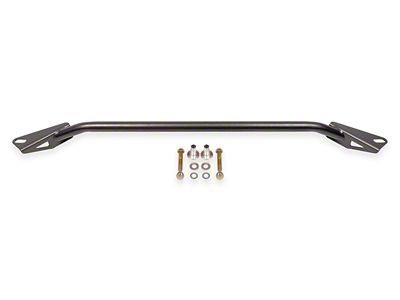 BMR Front Subframe Chassis Brace; 2-Point; Black Hammertone (24-26 Mustang)