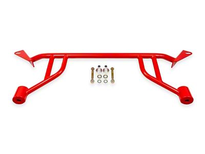 BMR Front Subframe Chassis Brace; 4-Point; Red (24-26 Mustang)