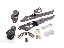BMR IRS Subframe Support Brace; Black Hammertone (15-24 Mustang)