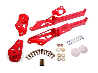 BMR IRS Subframe Support Brace; Red (15-23 Mustang)