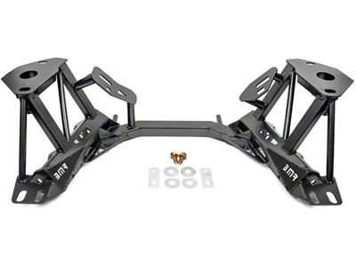 BMR K-Member with Spring Perches; Premium Version; Black Hammertone (96-04 Mustang)