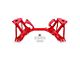 BMR K-Member with Spring Perches; Premium Version; Red (79-95 Mustang)