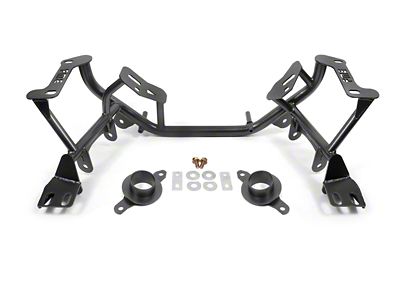 BMR K-Member with Spring Perches; Standard Version; Black Hammertone (96-04 Mustang)