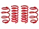 BMR Front and Rear Lowering Springs; Performance Version; Red (15-24 Mustang w/o MagneRide)