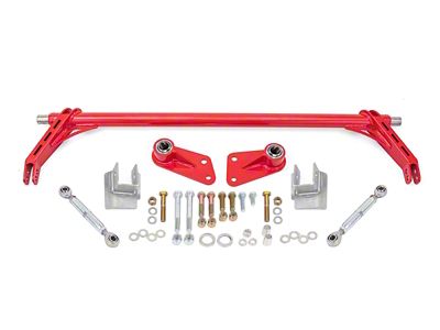 BMR Rear Anti-Roll Bar Kit; Spherical Bearings; Red (05-14 Mustang)