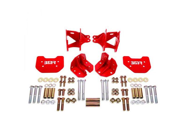 BMR Rear Coil-Over Conversion Kit with Control Arm Brackets; Red (79-04 Mustang, Excluding 99-04 Cobra)