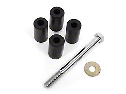 BMR Rear Cradle Bushing Kit; Center Sleeves; Black (15-24 Mustang)