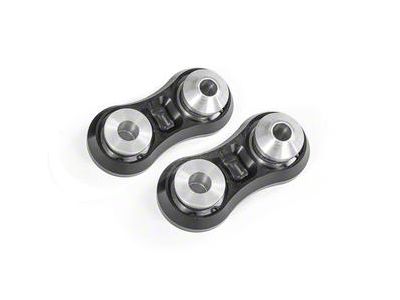 BMR Rear Lower Vertical Links; Spherical Bearings; Black Anodized (20-22 Mustang GT500; 24-25 Mustang w/ Performance Pack, Dark Horse)