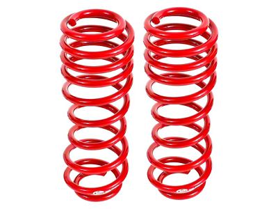 BMR Rear Lowering Springs; Handling Version; Red (05-14 Mustang GT, GT500)