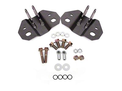 BMR Adjustable Rear Upper Shock Mount; Black Hammertone (15-25 Mustang w/o MagneRide)