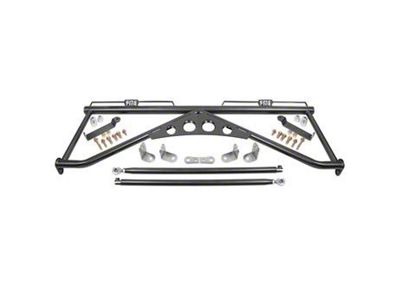 BMR Seat Harness Bar; Black Hammertone (15-25 Mustang)