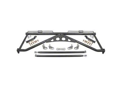 BMR Seat Harness Bar; Black Hammertone (15-23 Mustang)