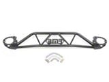 BMR Tubular Strut Tower Brace; Black Hammertone (15-25 Mustang GT, EcoBoost, Dark Horse)