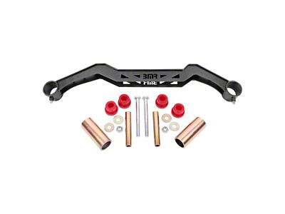 BMR Transmission Crossmember for TH350/PG/700R4/C4/C6/AOD/4L60 Transmissions; Black Hammertone (79-93 Mustang)