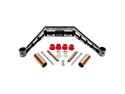 BMR Transmission Crossmember for TH400/T-56 Transmissoins; Black Hammertone (79-93 Mustang)