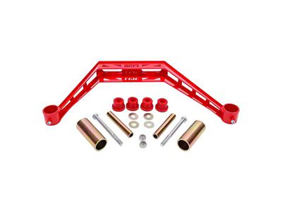 BMR Transmission Crossmember for TH400/T-56 Transmissoins; Red (79-93 Mustang)