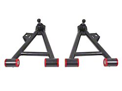 BMR Non-Adjustable Front Lower Coil-Over A-Arms; Polyurethane Bushings; Tall Ball Joint; Black Hammertone (94-04 Mustang)