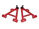 BMR Non-Adjustable Front Lower Coil-Over A-Arms; Polyurethane Bushings; Tall Ball Joint; Red (79-93 Mustang)