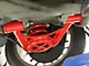 BMR Non-Adjustable Front Lower Spring Pocket A-Arms; Polyurethane Bushings; Standard Ball Joint; Red (94-04 Mustang)