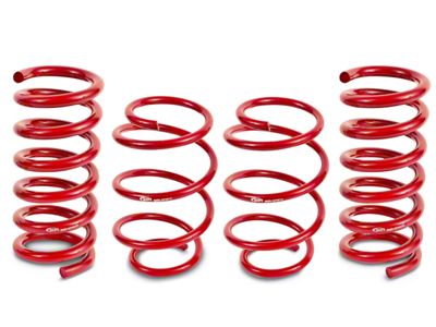 BMR Lowering Springs; Performance Version; Red (15-25 Mustang GT w/o MagneRide)