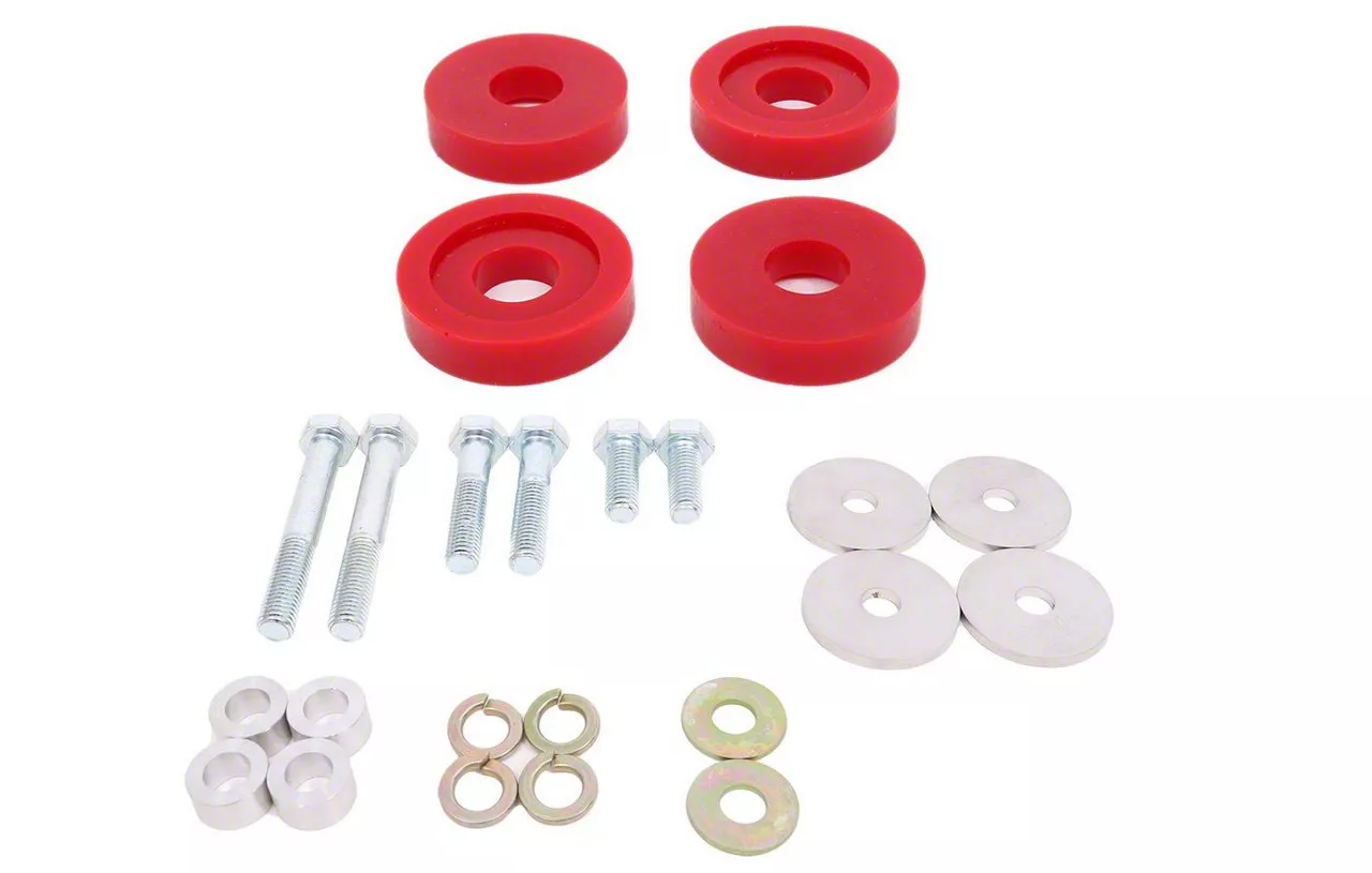 BMR Mustang Differential Lockout Bushing Kit; Polyurethane; Red BMRBK051 (1523 Mustang) Free
