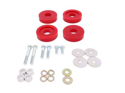 BMR Differential Lockout Bushing Kit; Polyurethane; Red (15-25 Mustang)