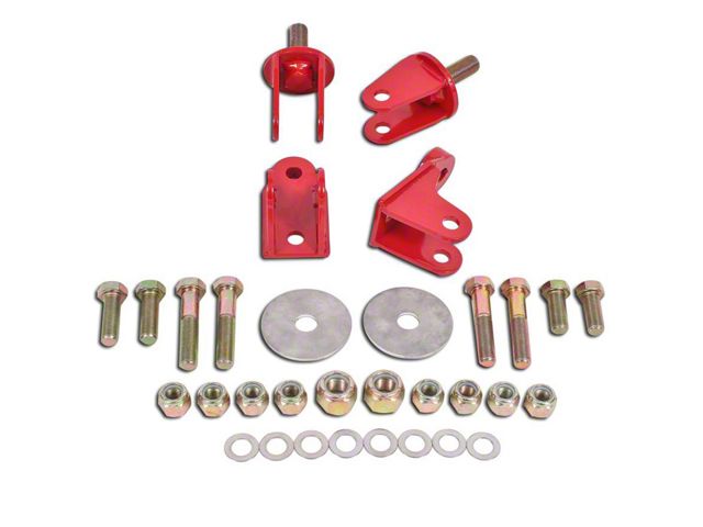 BMR Rear Coil-Over Conversion Kit without Control Arm Brackets; Red (79-04 Mustang, Excluding 99-04 Cobra)