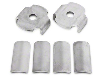BMR Rear Cradle Bushing Inserts; Bare Steel (15-25 Mustang)
