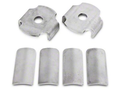 BMR Rear Cradle Bushing Inserts; Bare Steel (15-23 Mustang)