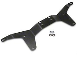 BMR Rear Driveshaft Tunnel Brace; Black Hammertone (05-14 Mustang)