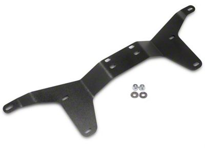 BMR Rear Driveshaft Tunnel Brace; Black Hammertone (05-14 Mustang)