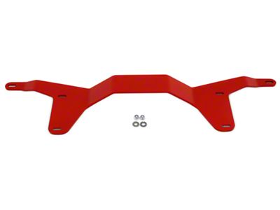 BMR Rear Driveshaft Tunnel Brace; Red (05-14 Mustang)