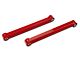 BMR Non-Adjustable Boxed DOM Rear Lower Control Arms; Polyurethane/Spherical Bearing Combo; Red (05-14 Mustang)