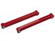 BMR Non-Adjustable Boxed DOM Rear Lower Control Arms; Polyurethane/Spherical Bearing Combo; Red (05-14 Mustang)