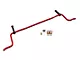 BMR Adjustable Rear Sway Bar with Billet Links; Red (05-10 Mustang Coupe)