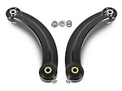 BMR Fixed Rear Upper Control Arm Camber Links; Delrin; Black (15-24 Mustang)