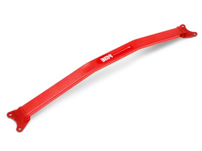 BMR Tubular Strut Tower Brace; Red (05-14 Mustang GT; 12-13 Mustang BOSS 302)