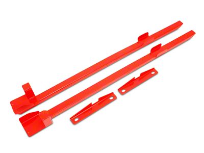 BMR Weld-On Boxed Subframe Connectors; Premium; Red (79-93 Mustang Coupe, Hatchback)