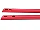 BMR Super Low Profile Chassis Jacking Rails; Red (15-24 Mustang Fastback)