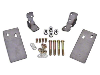 BMR Upper Torque Box Reinforcment Plates; Natural (79-04 Mustang)