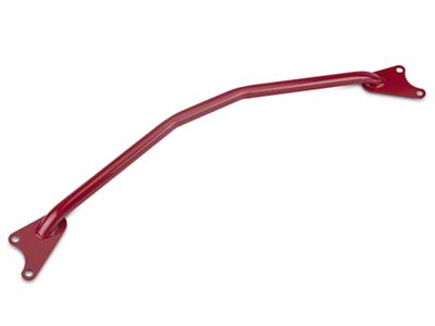 BMR Tubular Strut Tower Brace; Red (05-10 Mustang V6)