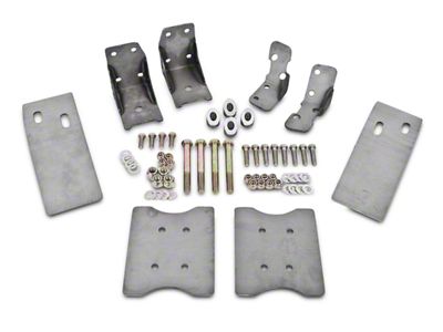 BMR Torque Box Reinforcement Plate Kit; Natural (79-04 Mustang)