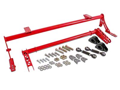 BMR Xtreme Rear Anti-Roll Bar Kit; Delrin; Red (05-14 Mustang)