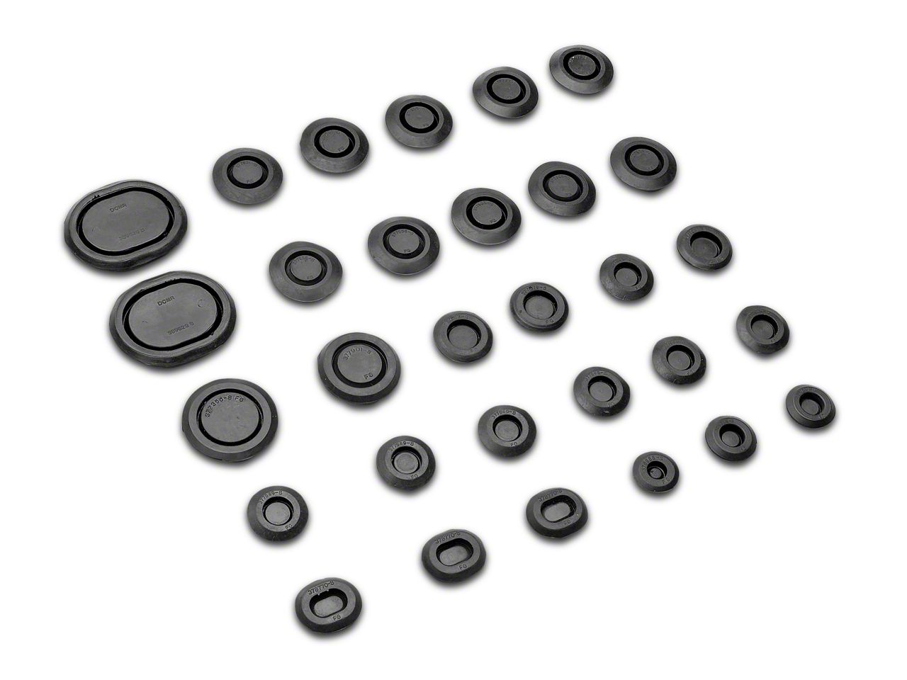OPR Mustang Complete Body Rubber Plug And Grommet Kit 87276 (7993