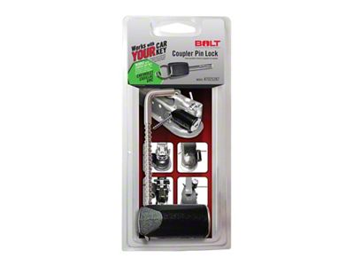 BOLT Lock Trailer Coupler Pin Lock for Center Cut Keys